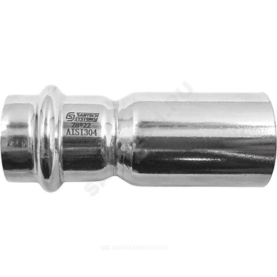 Переход сталь нерж AISI 304 Дн 54х35 труба/пресс SantechSystems