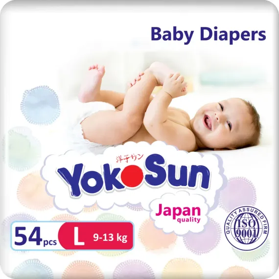 Подгузники YokoSun L (9-13 кг) 54 шт.