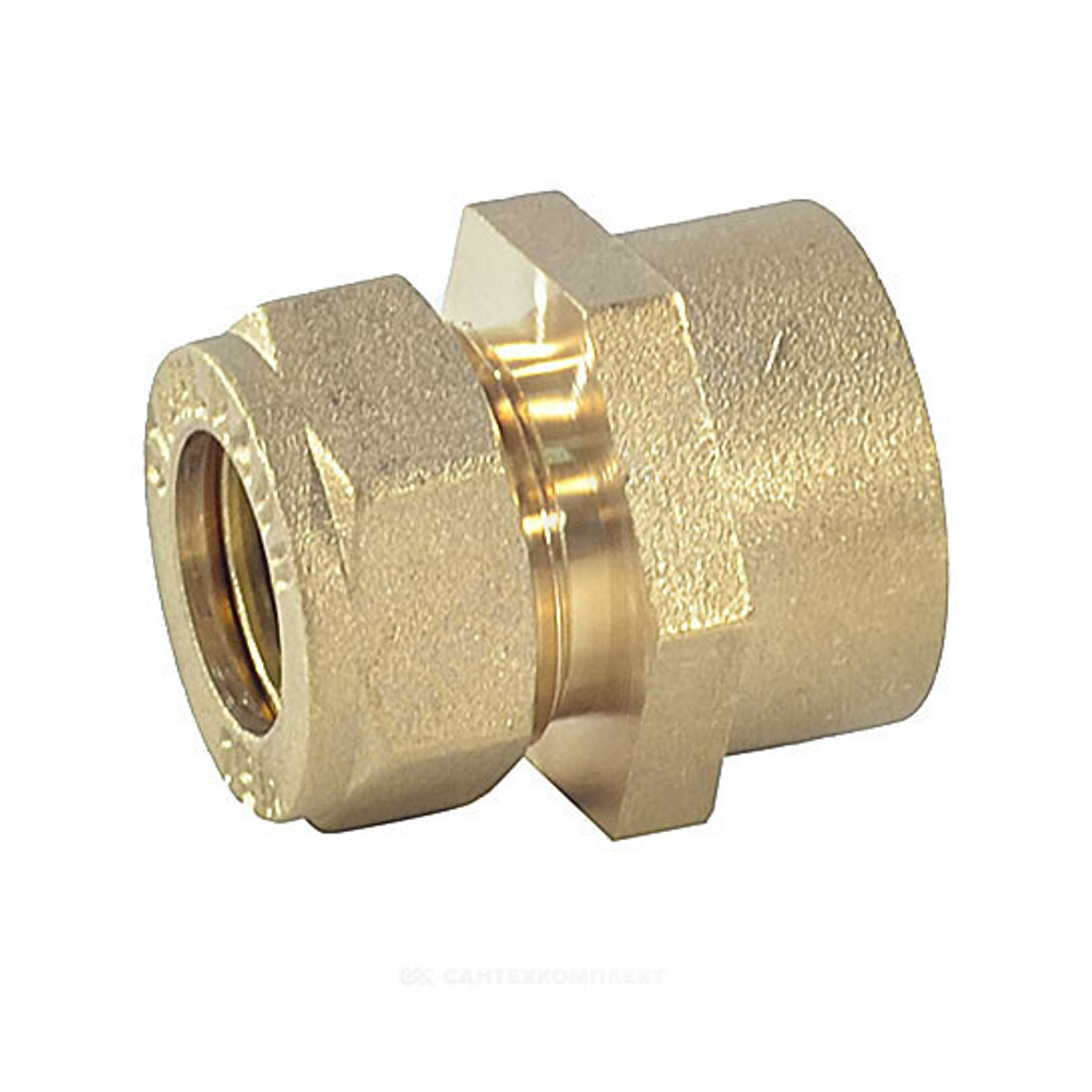 Муфта латунь 20Aх1/2" обжим/ВР STAHLMANN SSFL2001/2BEF