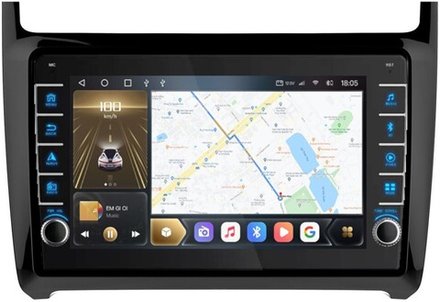 Магнитола для Volkswagen Polo 2009-2020 - Carmedia OL-9903 (кнопки и крутилки), Android 12, TS10,  CarPlay, 4G SIM-слот