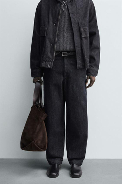 ZARA ДЖИНСЫ ЧИНОС RELAXED FIT, ИНДИГО