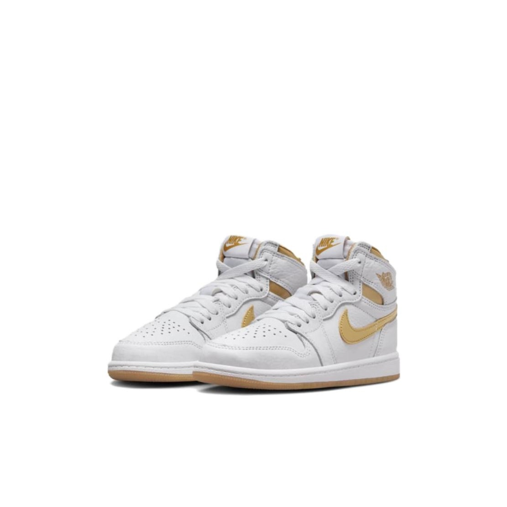 Детские кроссовки Air Jordan 1 Retro High OG 'Metallic Gold' FD2597‑107