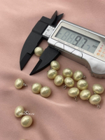 Пуговицы Жемчужные4 молочные (желтоватые)