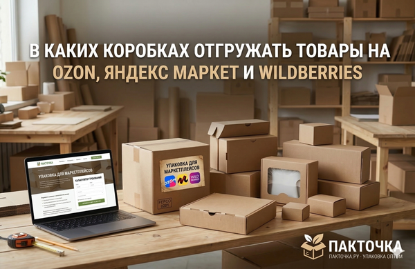 В каких коробках отгружать товары на Ozon, Яндекс Маркет и Wildberries