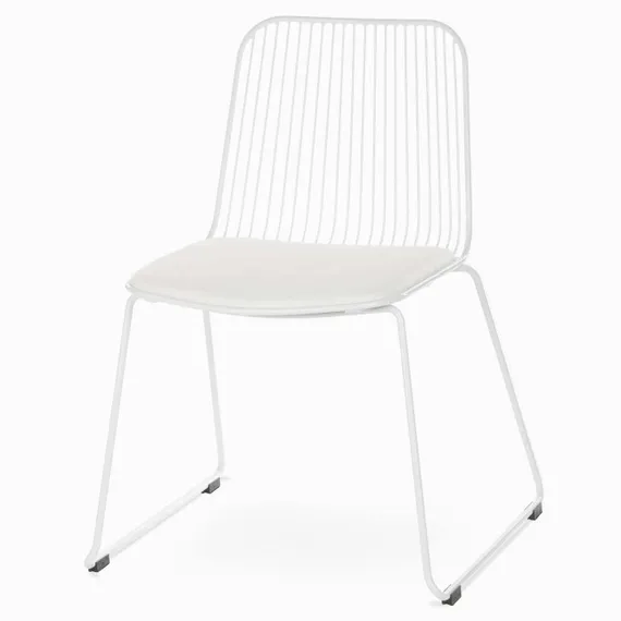 Стул Vivo белый с мягкой подушкой