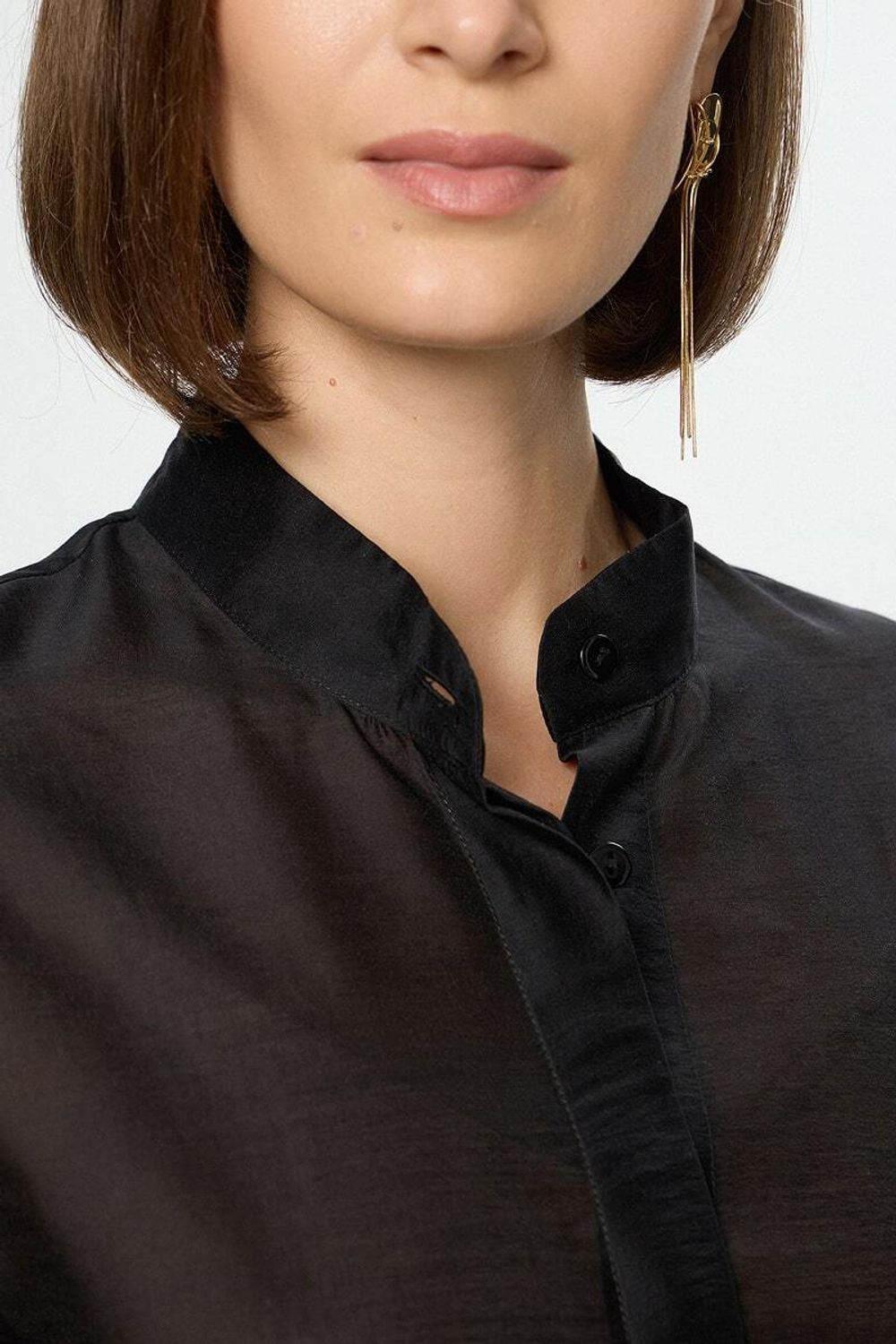 Платье Леон черный шифон