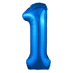 Шар фольгированный Цифра 1 101 см (Синий)
