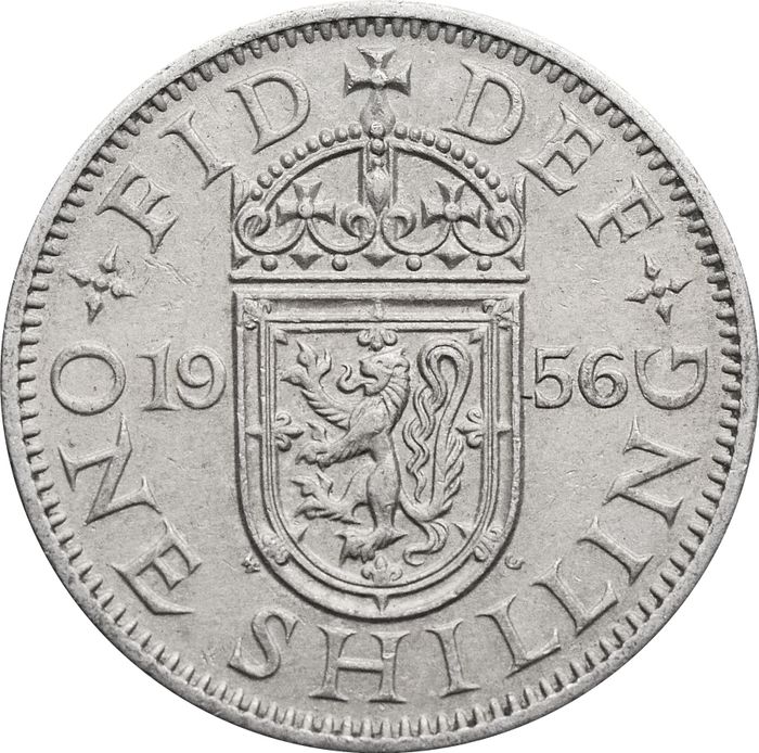 1 шиллинг 1956 Великобритания (Шотландский герб)