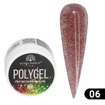 СВЕТООТРАЖАЮЩИЕ ПОЛИГЕЛИ Global Fashion в банке 06