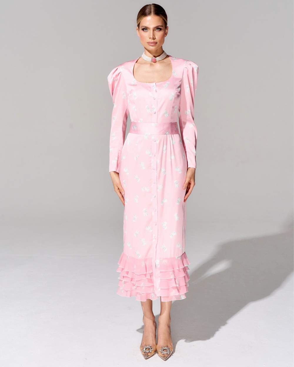 Платье длины миди