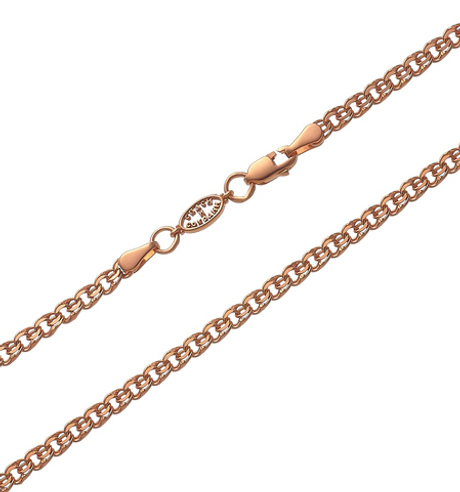 Цепь из серебра/Бисмарк/Позолота/Со вставкой спаси и сохрани