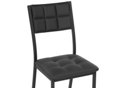 Стул на металлокаркасе Бекал черный / матовый черный