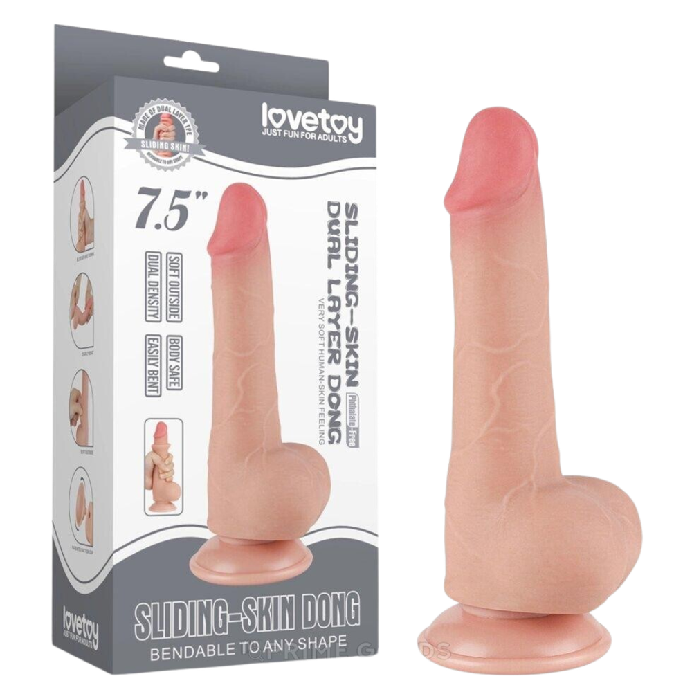 Фаллос с подвижной кожей Sliding Skin Dong (7,5 дюймов)