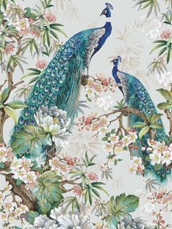 Пододеяльник Сказка "Павлины" 2-спальный на молнии 175х215 см, перкаль