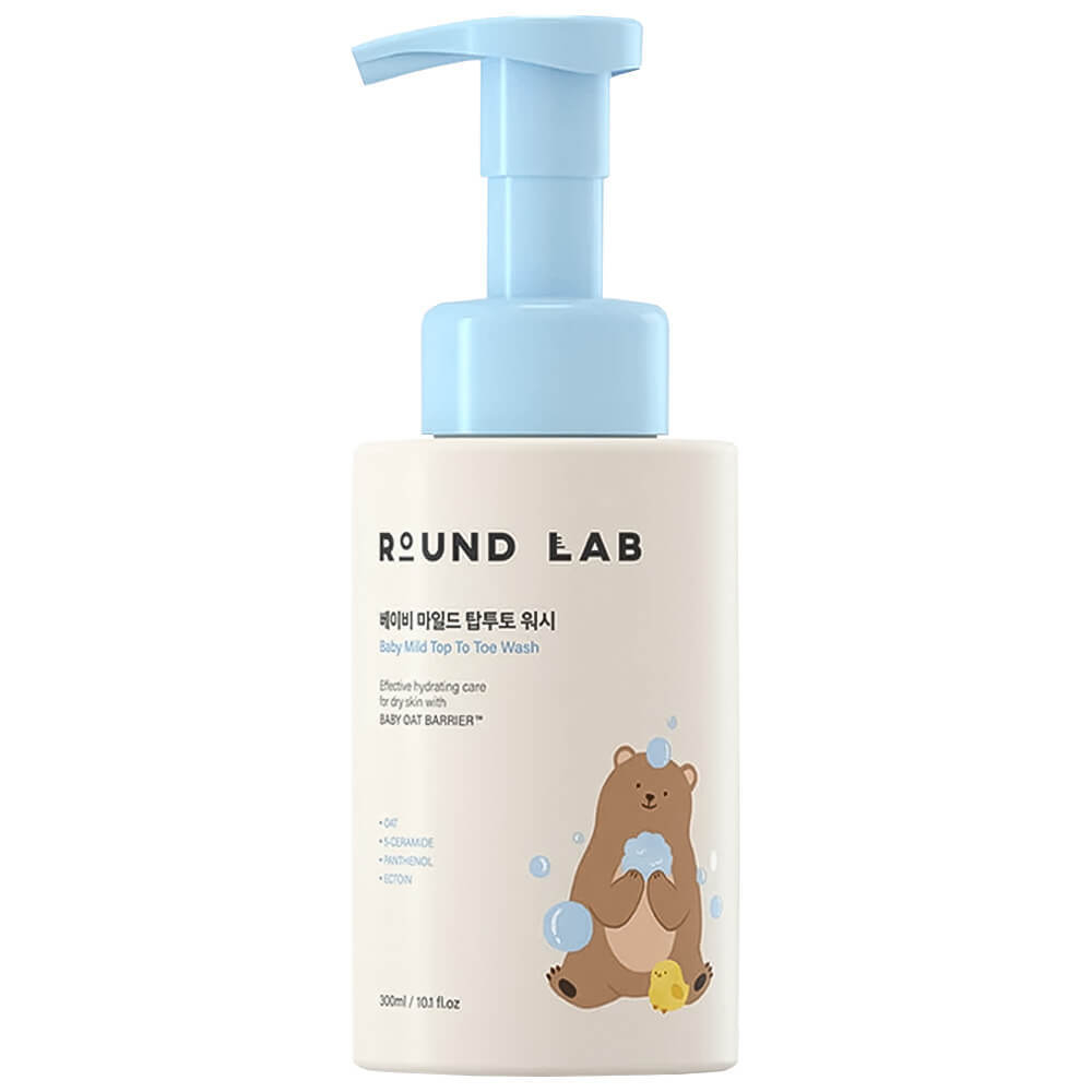 Детская очищающая пенка Round Lab Baby Mild Top To Toe Wash, 300мл