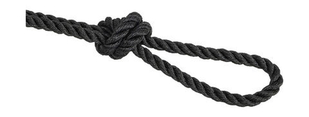 Веревка 3-прядная d12мм, L200м, черный, Marine Rocket