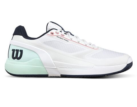 Теннисные кроссовки Wilson Rush Pro 5 Clay - white/bay/fiery cor