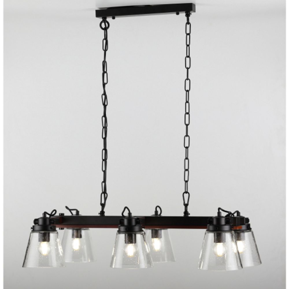 Светильник подвесной (подвес) Rivoli Spartacus 5017-206 6 x E27 60 Вт лофт - кантри уценка | Rivoli