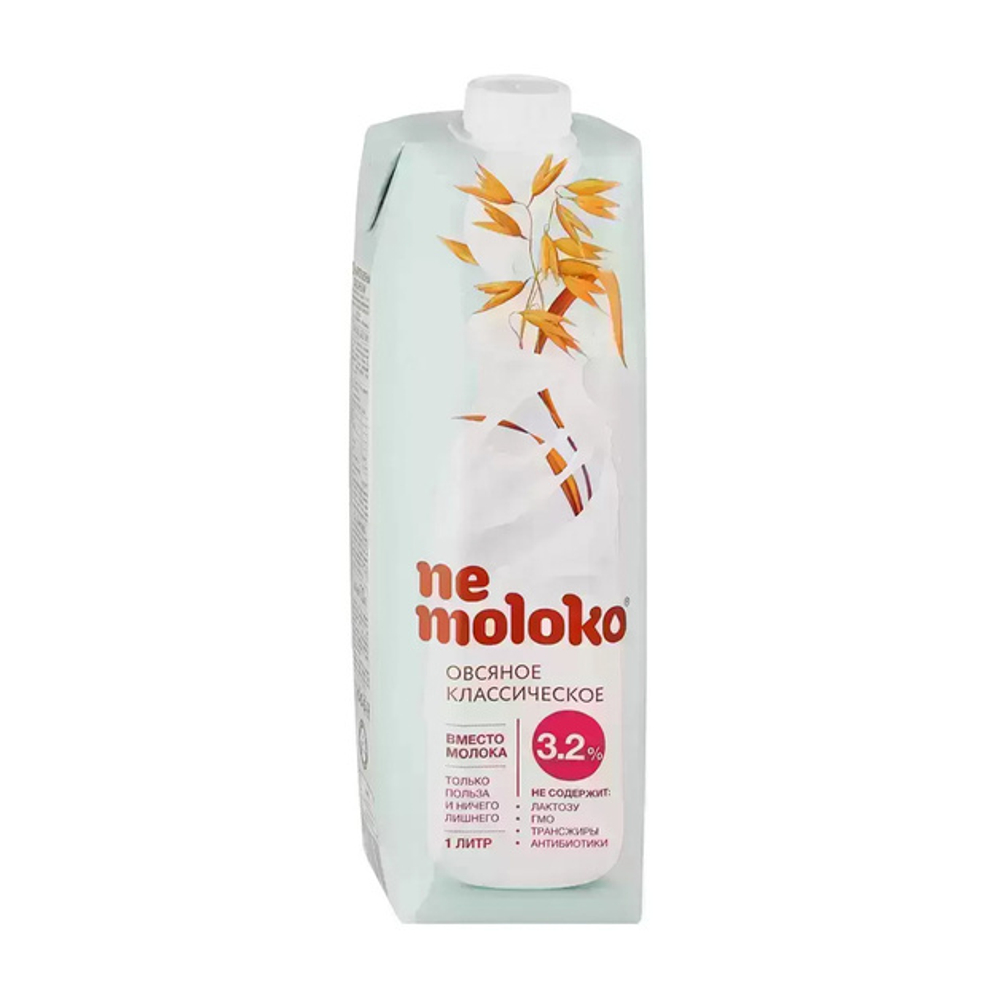 Напиток Овсяный Nemoloko с Кальцием и Витамином В2 3,2% 1л