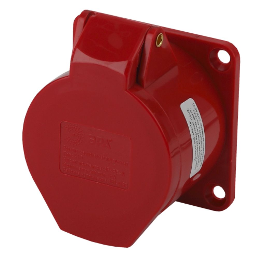 Розетка ЭРА R(IN)-16-3P-PE-N-IP44 стационарная внутренняя 415 3Р+РЕ+N 16А 380В IP44 | Силовые разъёмы