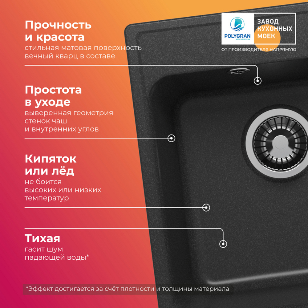 Мойка QUARTZBOND BOND-430 Уголь