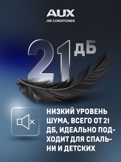 Настенная сплит-система AUX ASW-H09A4/CA-R2DI + AS-H09A4/CA-R2DI, белый