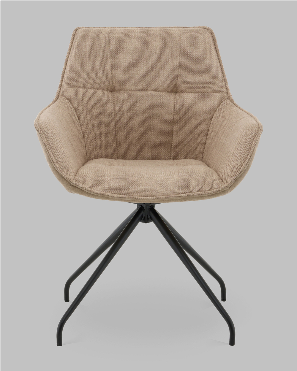 Кресло вращающееся Кимберли рогожка/замша бежевый