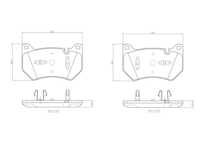 BREMBO - P85181-BRB - Brake Pad Set, disc brake
