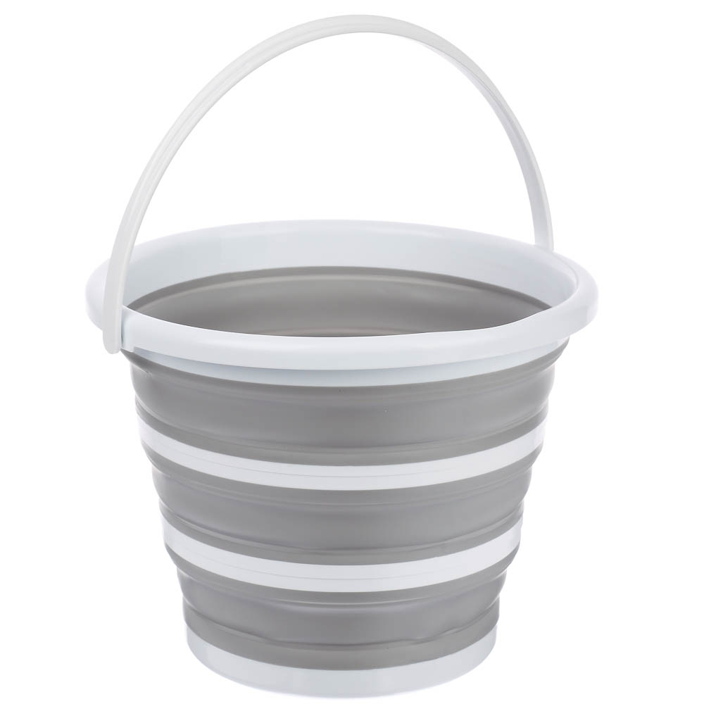 Ведро для уборки, складное, 10 л, полипропилен, термопластичная резина