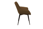 Стул с подлокотниками Capri, бархат коричневый 12 / опора конус
