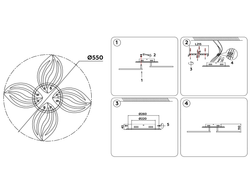 Ambrella Потолочный светодиодный светильник с пультом Original FA507