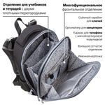 Ранец BRAUBERG PREMIUM, 2 отделения, с брелком, UFO, 38х29х16 см, 227815