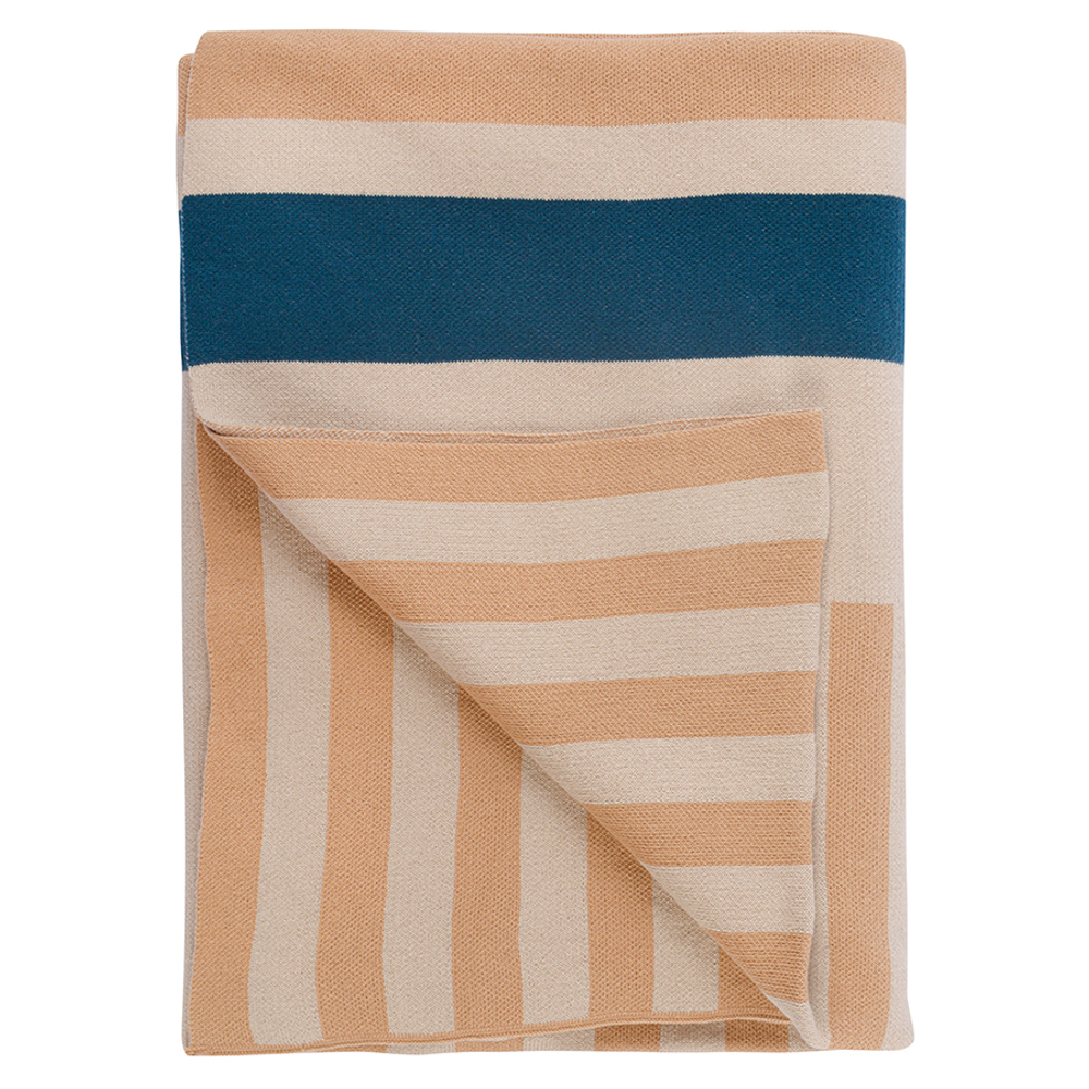 Плед из хлопка с рисунком tulip garden из коллекции terra, 130х180 см