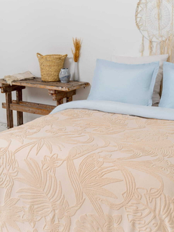 Покрывало 200х220 Arya home Botanical Garden светло-бежевое