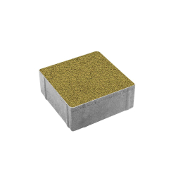 Тротуарная плитка КВАДРАТ 200х200 мм - Гранит Желтый