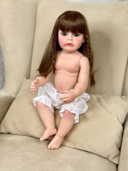 Кукла Реборн виниловая 55см без одежды (FA-038W)