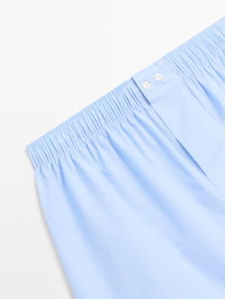 Massimo Dutti Боксеры в полоску, небесно-голубой