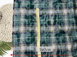 Рубашечная варенка КЛЕТКА зеленая