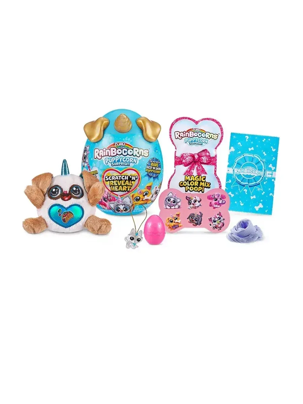Игрушка сюрприз яйцо Rainbocorns Puppycorn Reveal Heart