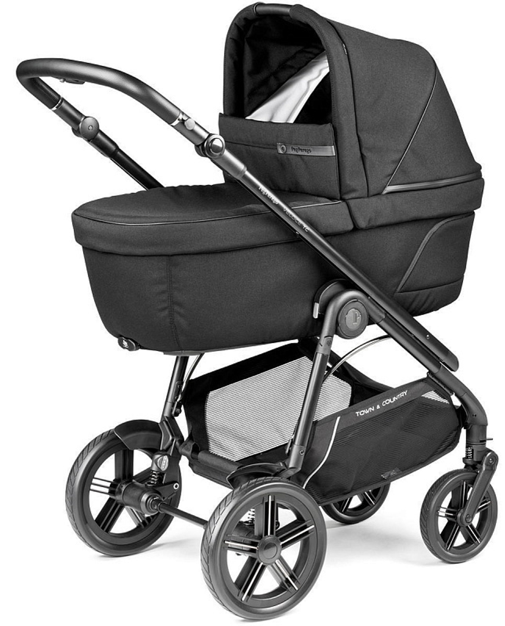 Коляска Peg Perego Veloce TC New Belvedere 2 в 1 True Black