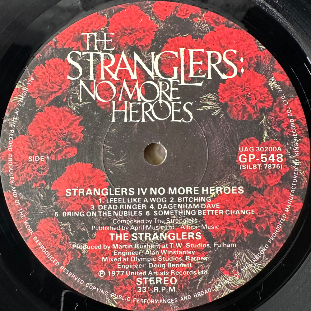 The Stranglers ‎– No More Heroes (Япония 1977г.)