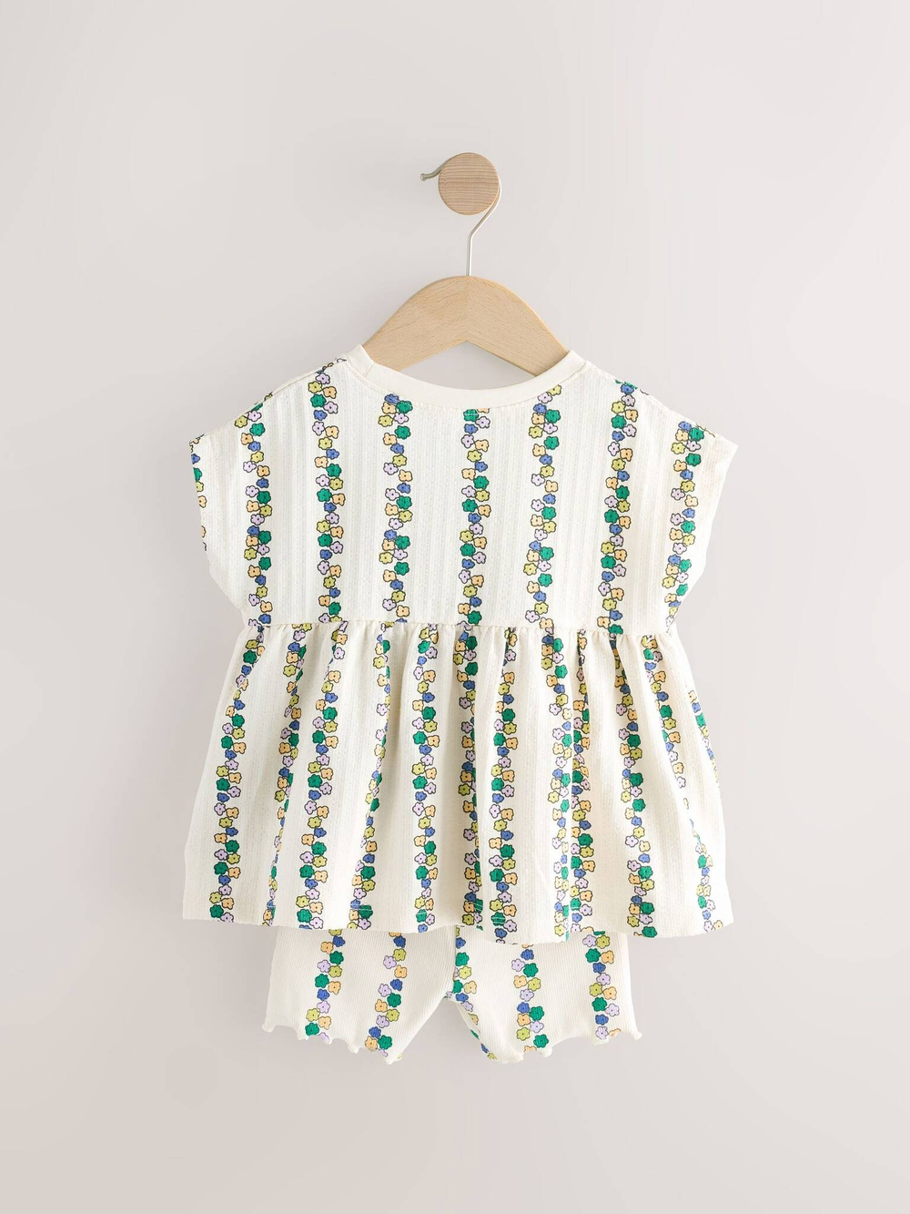 Блуза и шорты в комплекте для девочки Next E51-378, Кремовый