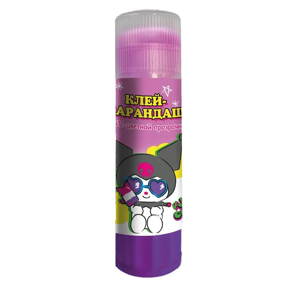 Клей-карандаш на основе ПВП 15г,цветной "Куроми" (Центрум)