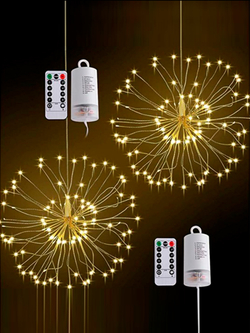 Гирлянда светодиодная с гол. наконеч."ФЕЙЕРВЕРК", 5 мм., 500 LED, хол. бел., 5м, 8 реж. MAG-G083-500