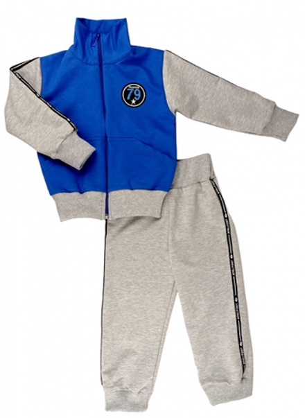 Спортивный костюм 0209/41 (меланж, василек)