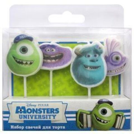 РАСПРОДАЖА Свечи для торта Дисней Университет Монстров 4шт.