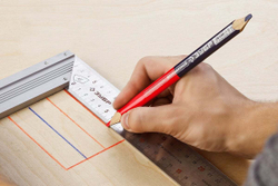 Двухцветный строительный карандаш Зубр КС-2 180 мм 06310