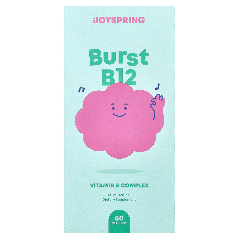 JoySpring, Burst B12, комплекс витаминов группы B, 60 мл (2 жидк. унции)