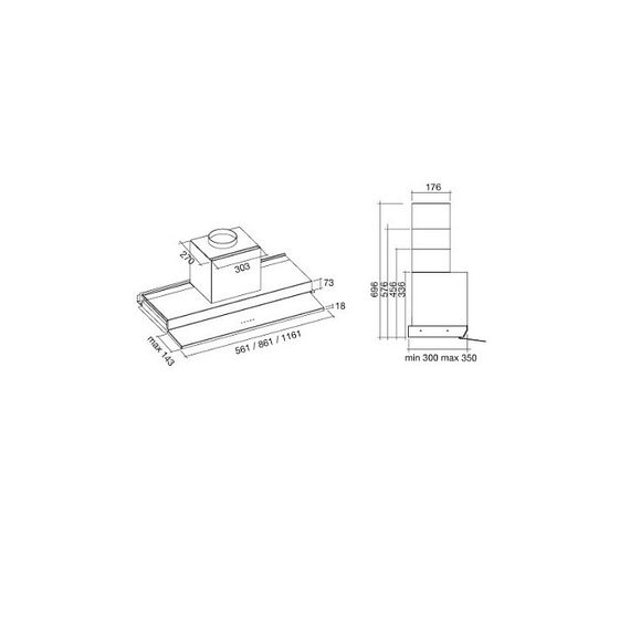 Вытяжка Falmec MOVE 90 WHITE