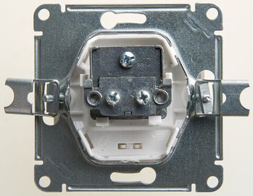 Розетка телевизионная проходная TV 1-м СП Glossa 4дБ механизм перламутр SE GSL000692